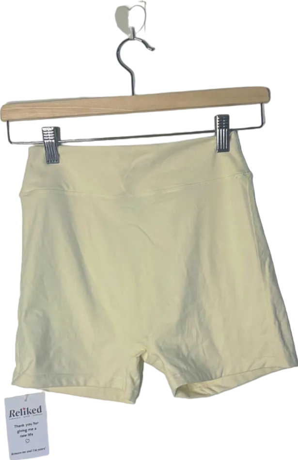 PrettyLittleThing Yellow High-Waist Shorts Size 8