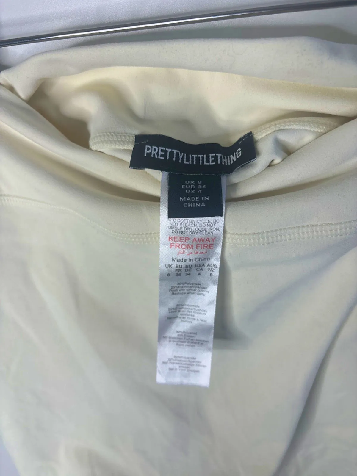 PrettyLittleThing Yellow High-Waist Shorts Size 8