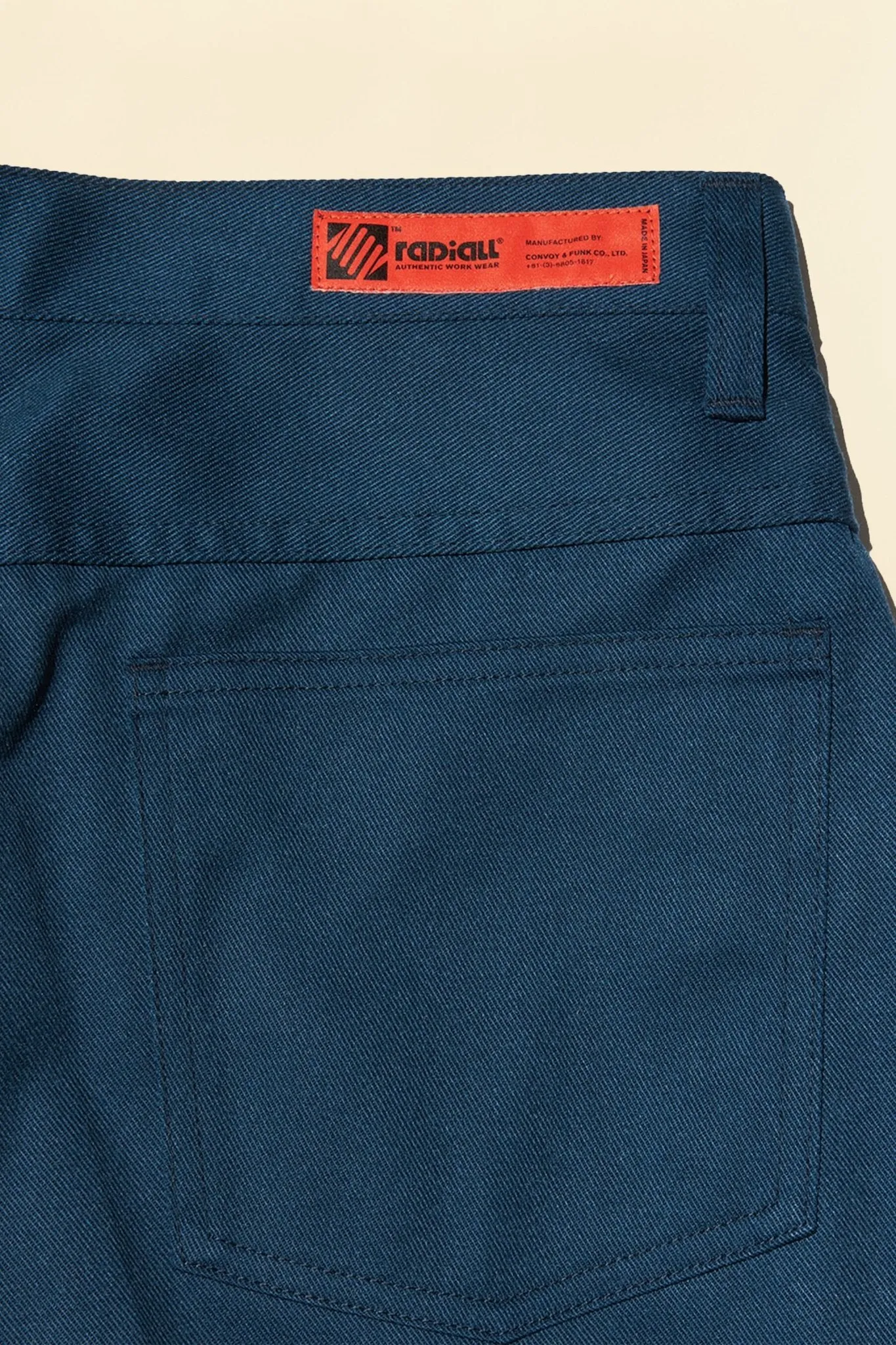 Radiall Frisco Straight Tapered Fit Pants - Navy