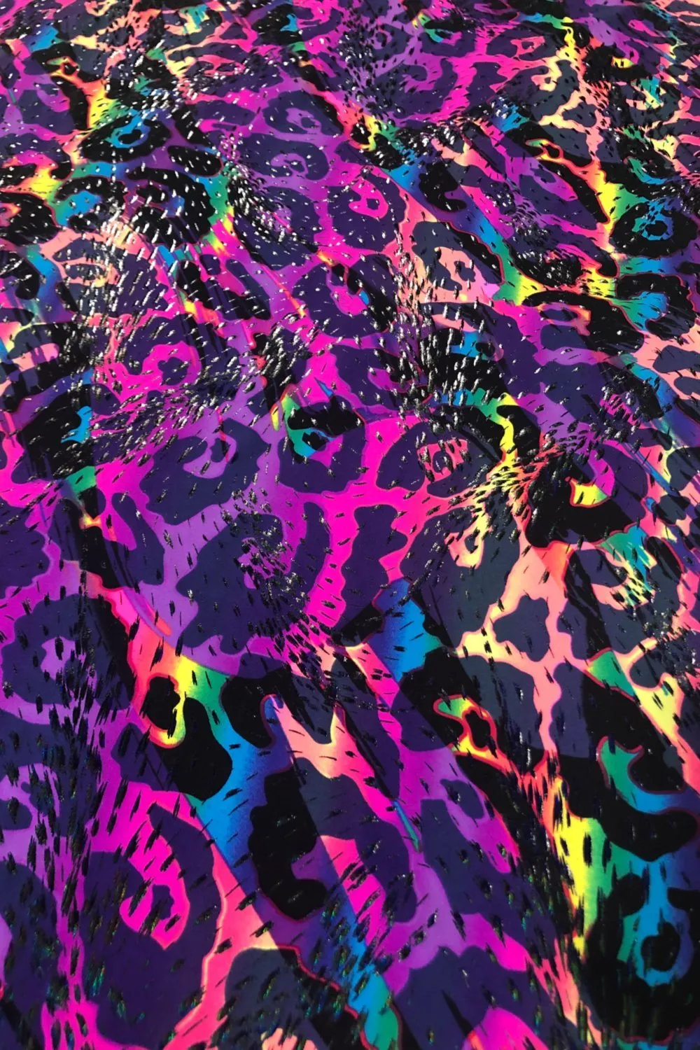 Rainbow Leopard Ruffle Rump Shorts