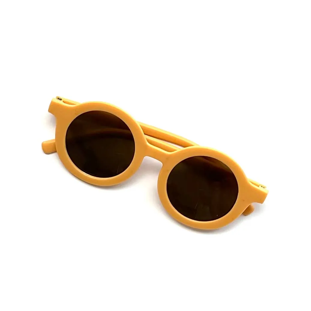 Retro Round Kids Sunglasses Matt Finish: Rusty