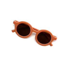 Retro Round Kids Sunglasses Matt Finish: Rusty