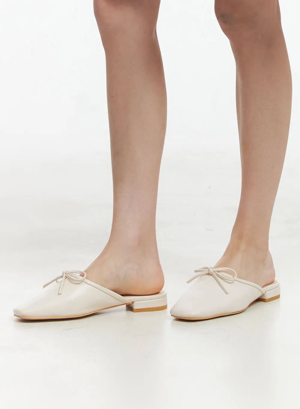Ribbon Mule Flats OY421