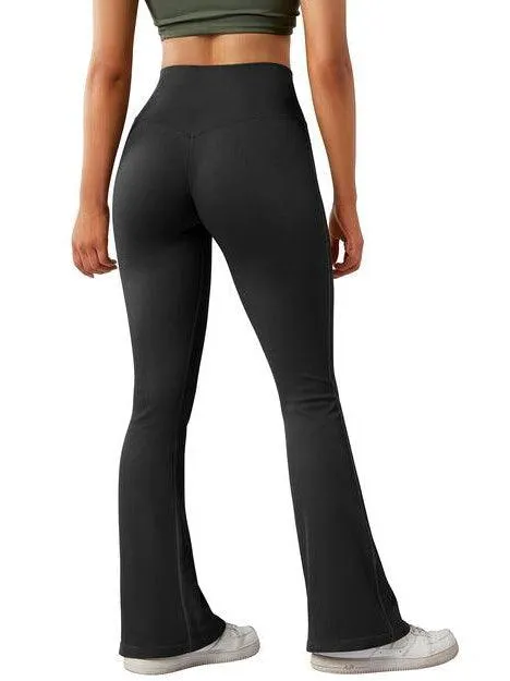 Seamless Ribbed Flare Leggings