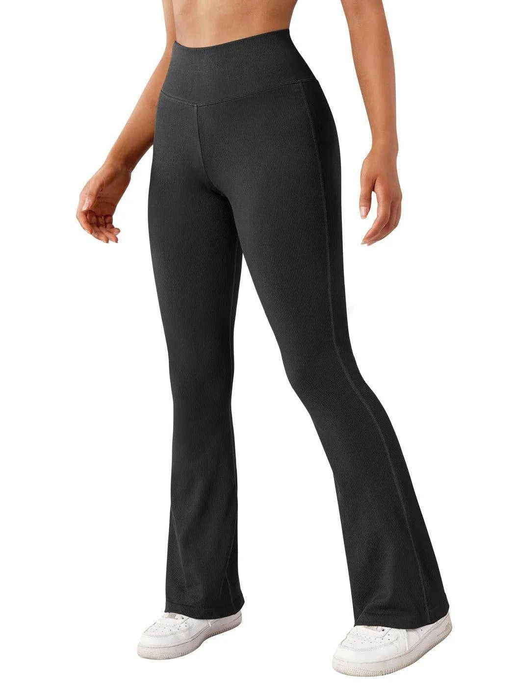 Seamless Ribbed Flare Leggings