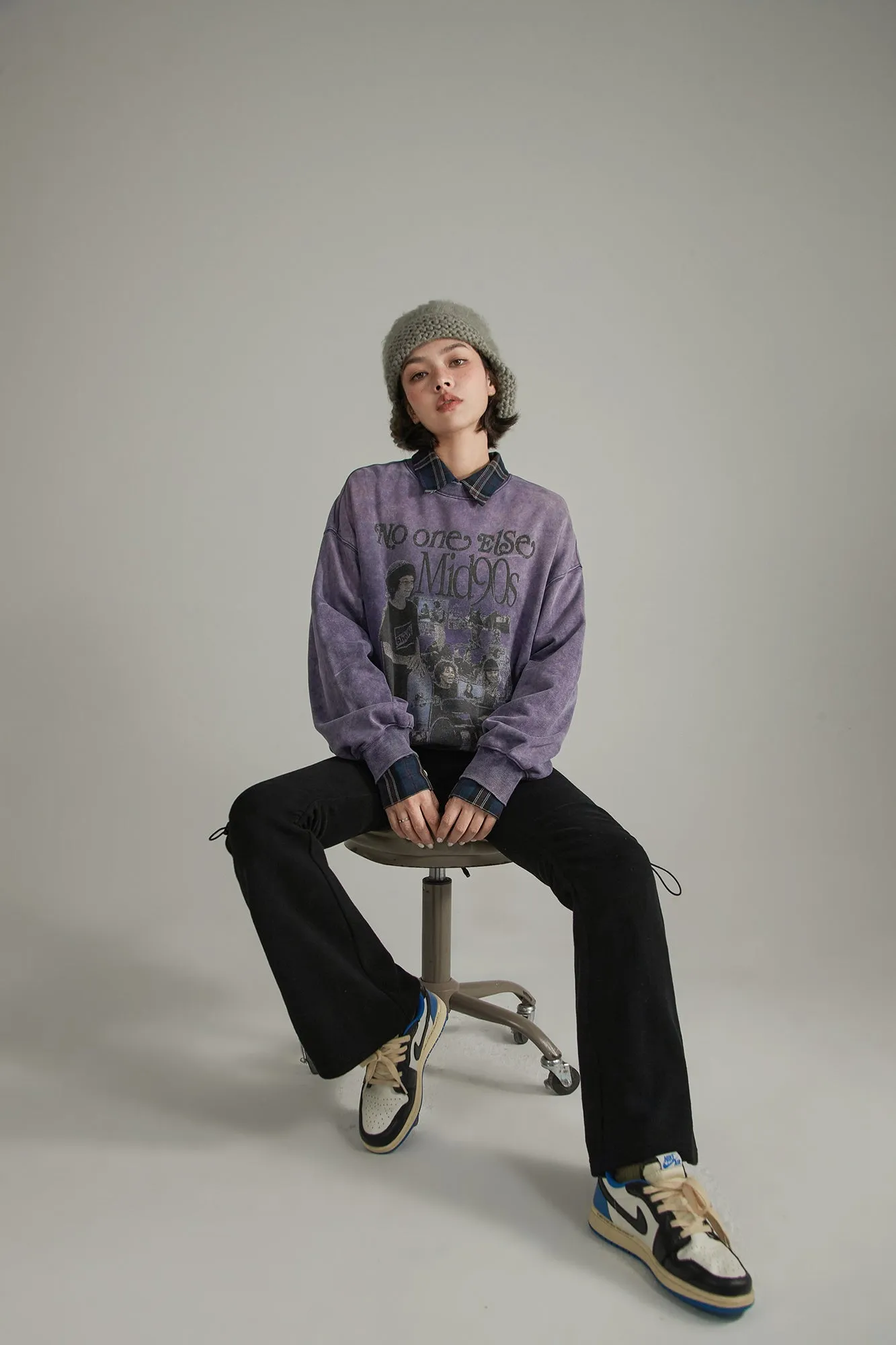 Shirring String Bootcut Pants