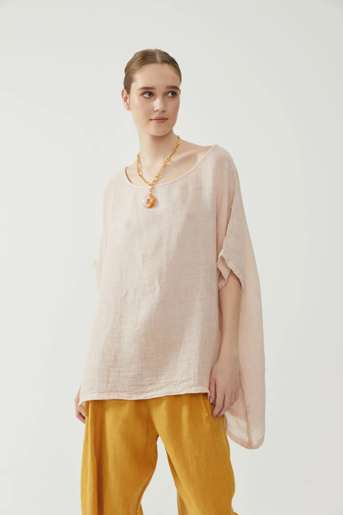 Short Gauze Powder Pink