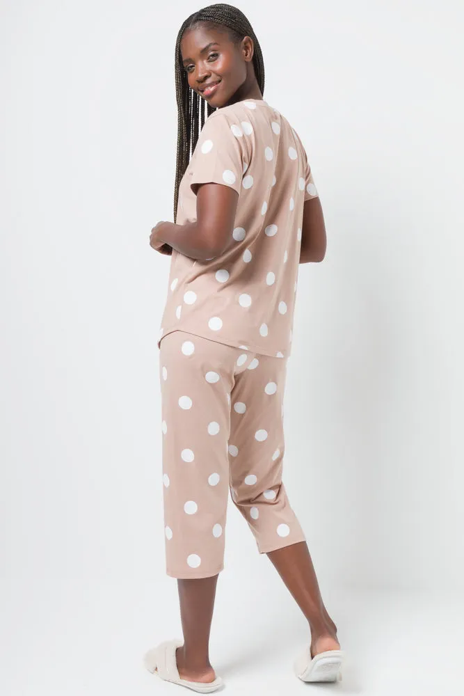 Spot Capri Pyjamas Natural