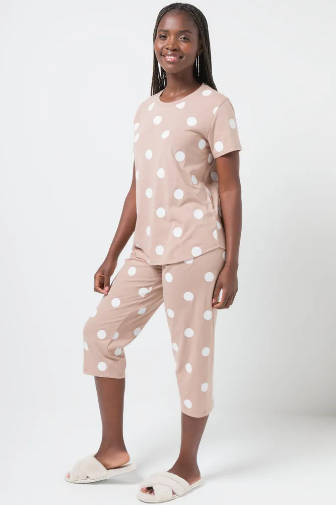Spot Capri Pyjamas Natural