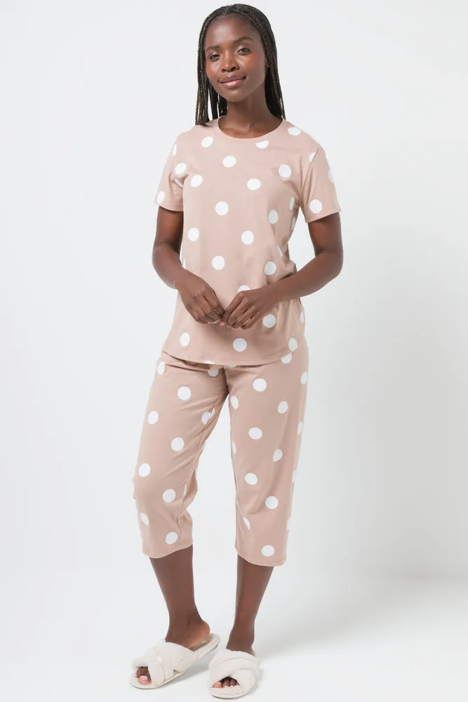 Spot Capri Pyjamas Natural