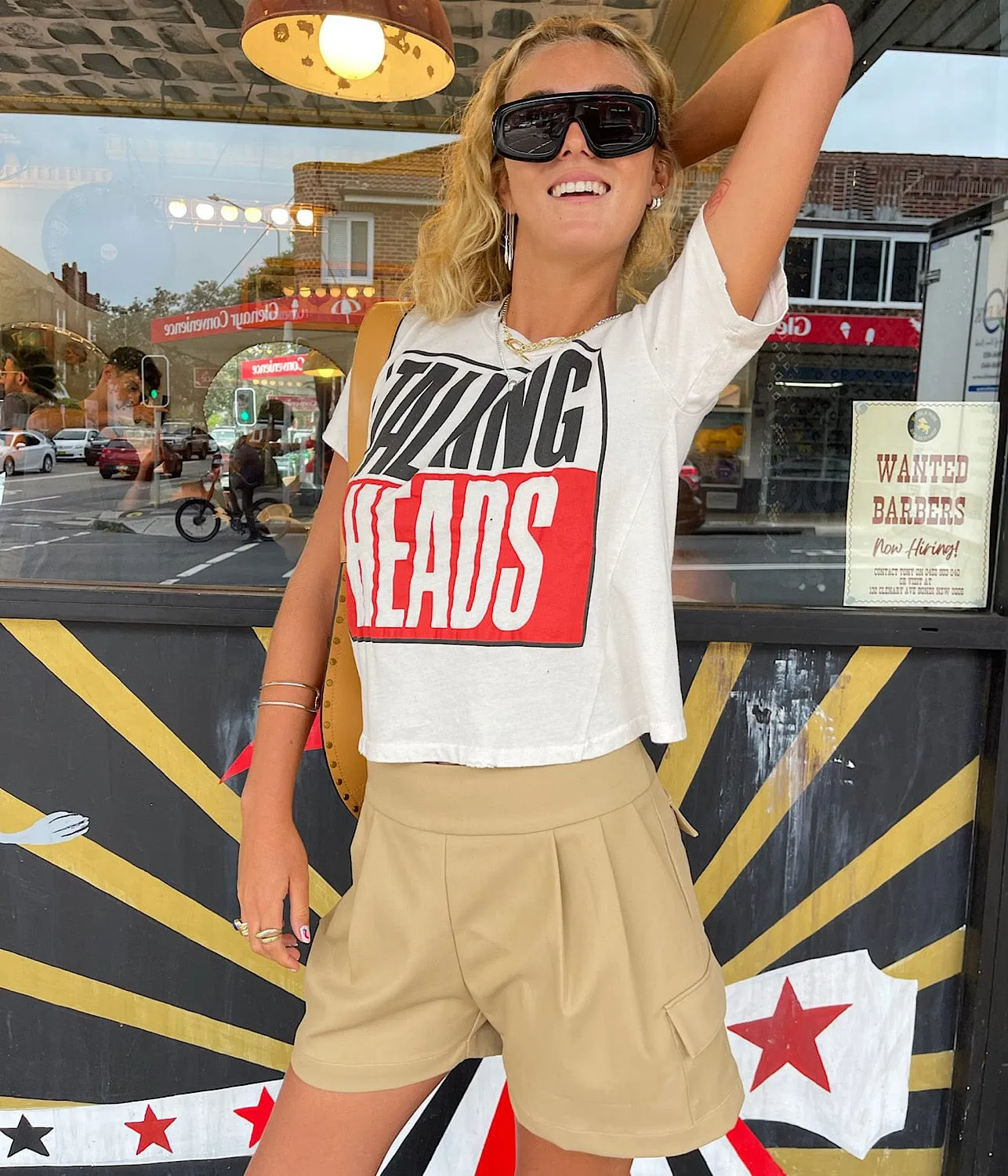 TAILORED SHORTS- BEIGE