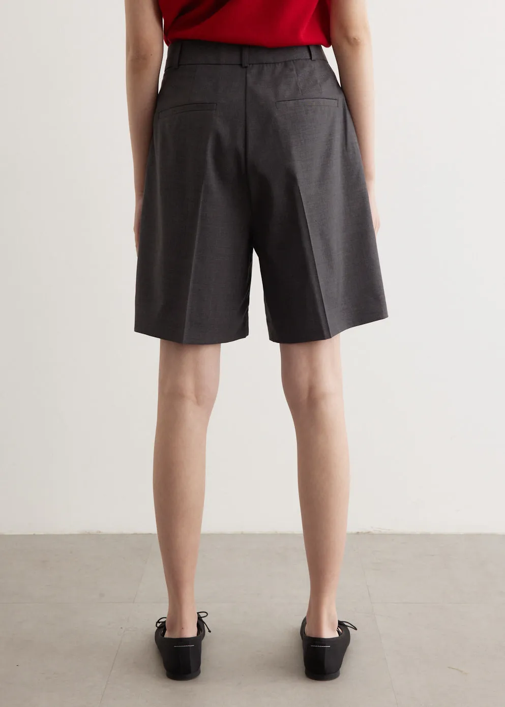 Tailored Wide Leg Shorts