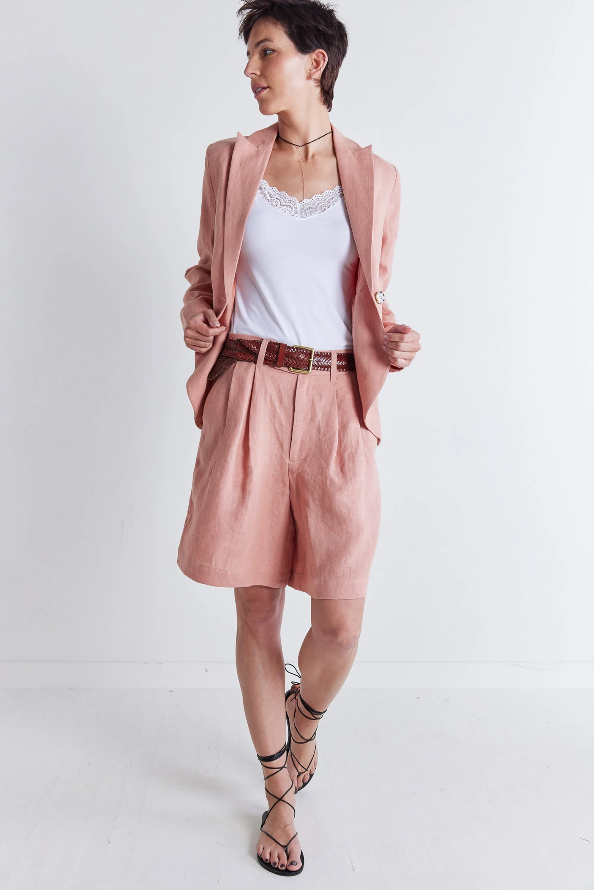 The Pleated Bermuda Shorts