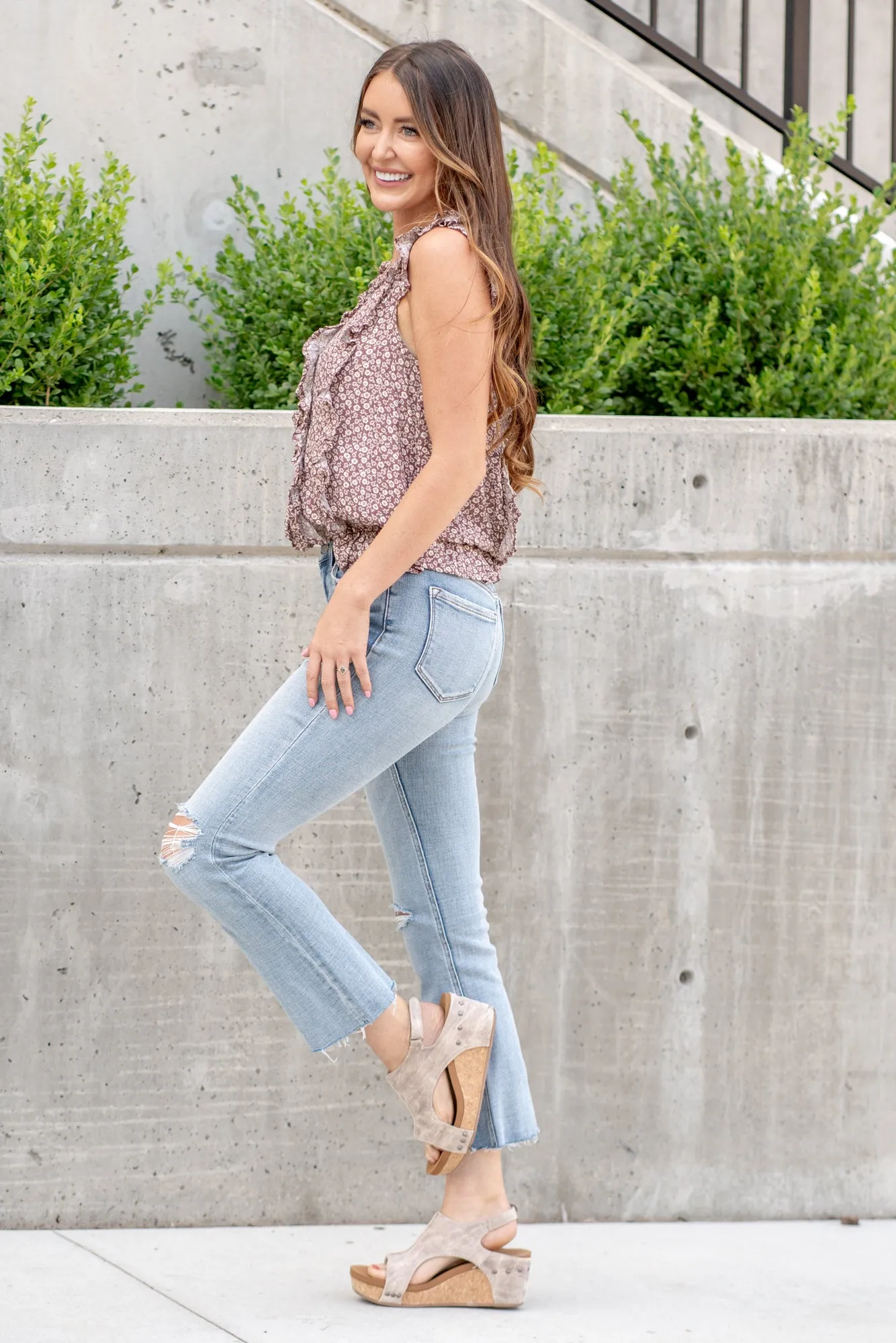 Triumph Mid Rise Kick Flare