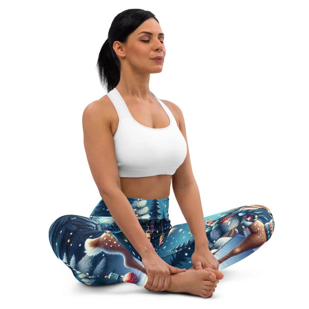 Whimsical Winter Wear Yoga Leggings
