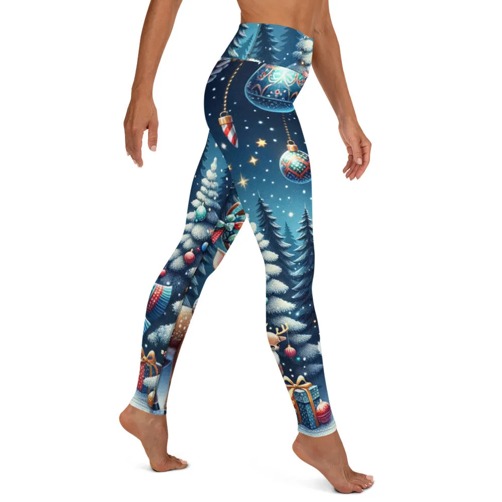 Whimsical Winter Wear Yoga Leggings