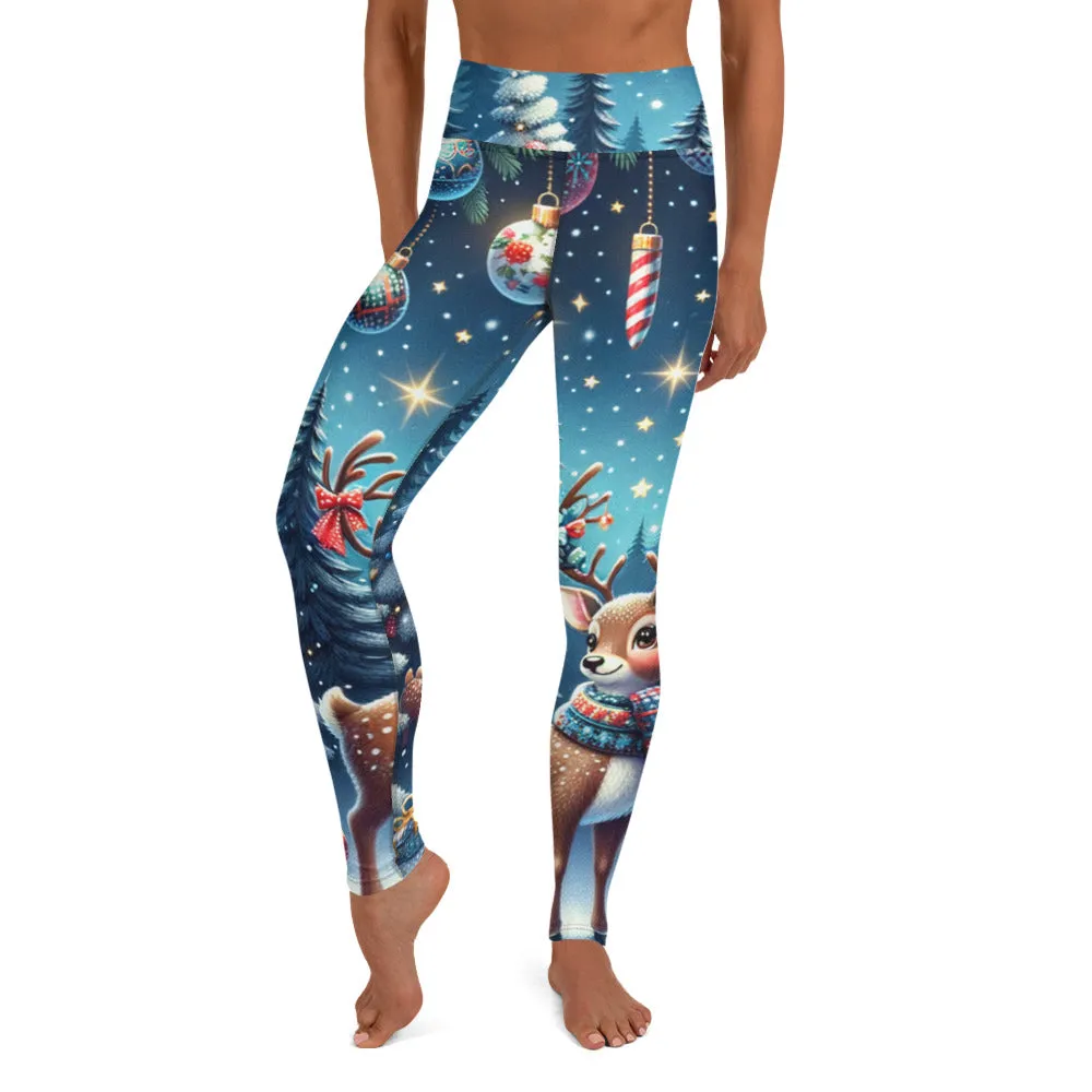 Whimsical Winter Wear Yoga Leggings