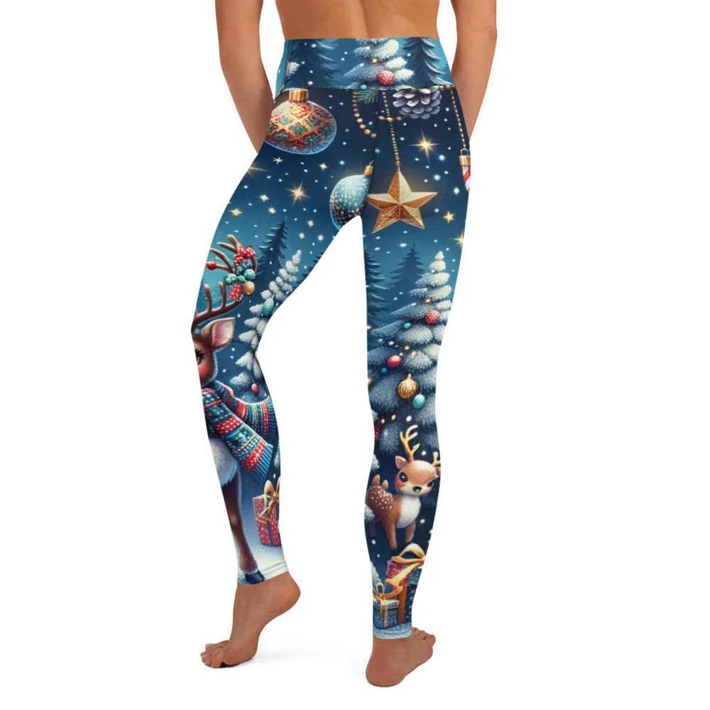 Whimsical Winter Wear Yoga Leggings