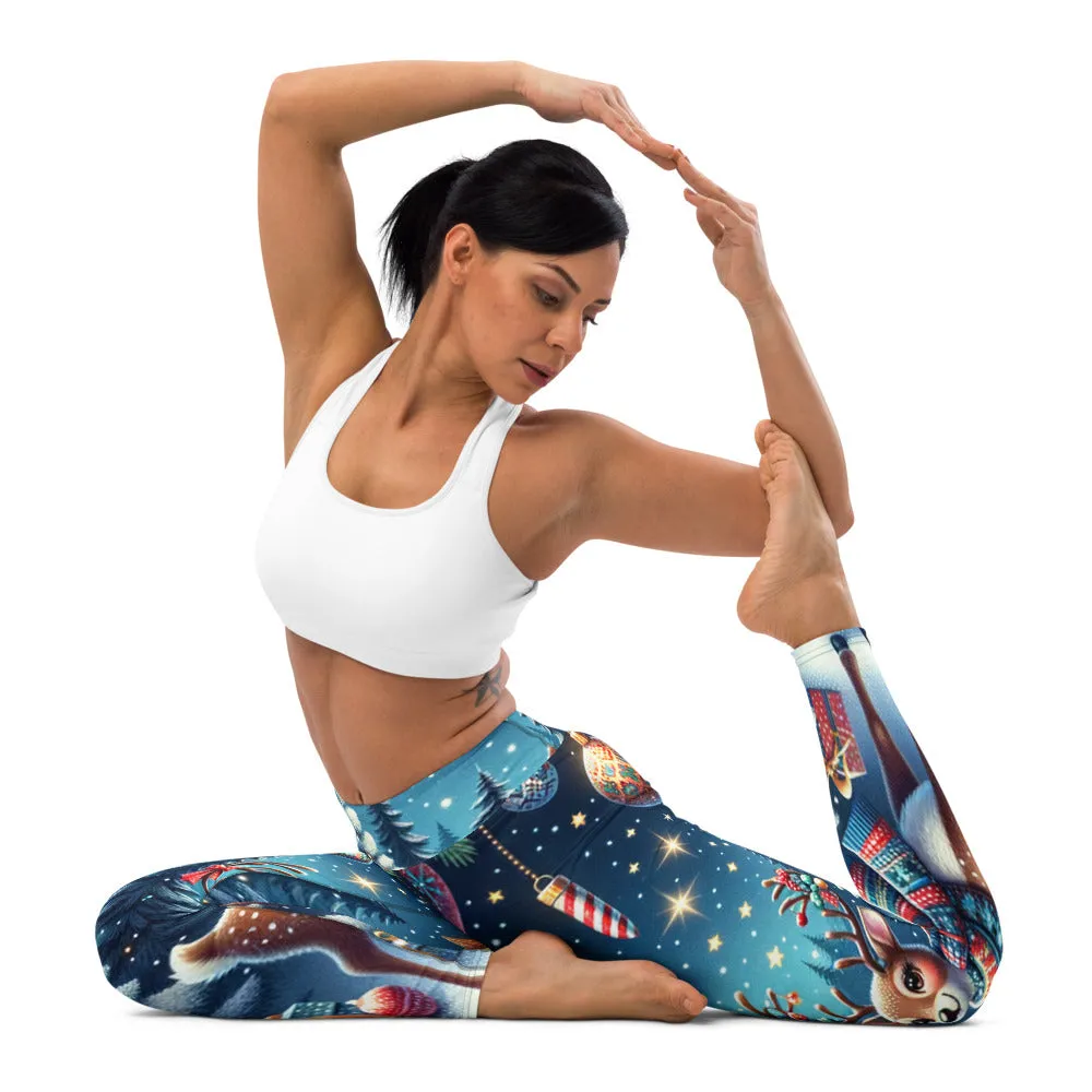 Whimsical Winter Wear Yoga Leggings
