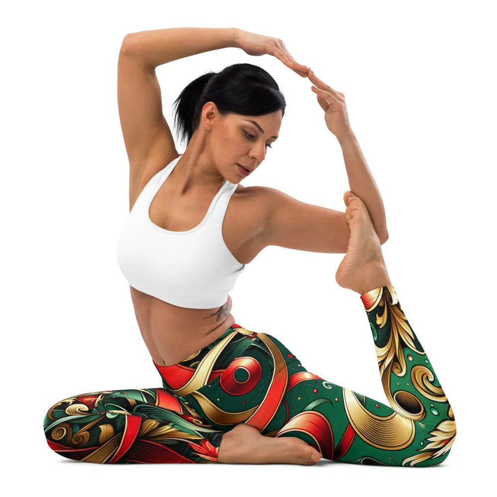 Whimsical Winter Wear Yoga Leggings