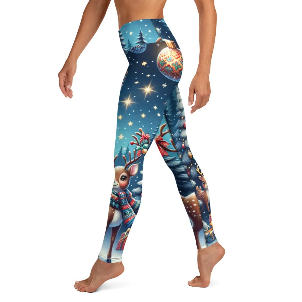 Whimsical Winter Wear Yoga Leggings