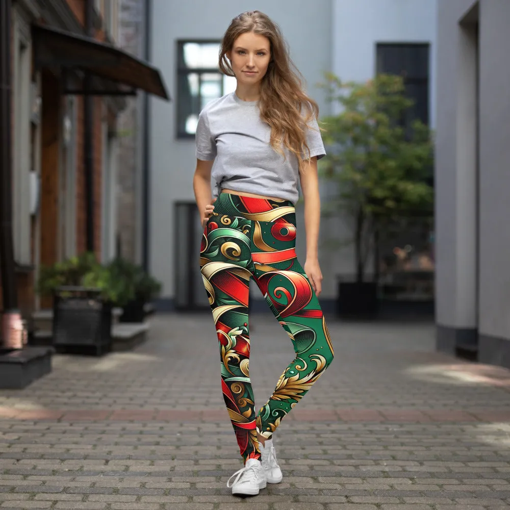 Whimsical Winter Wear Yoga Leggings
