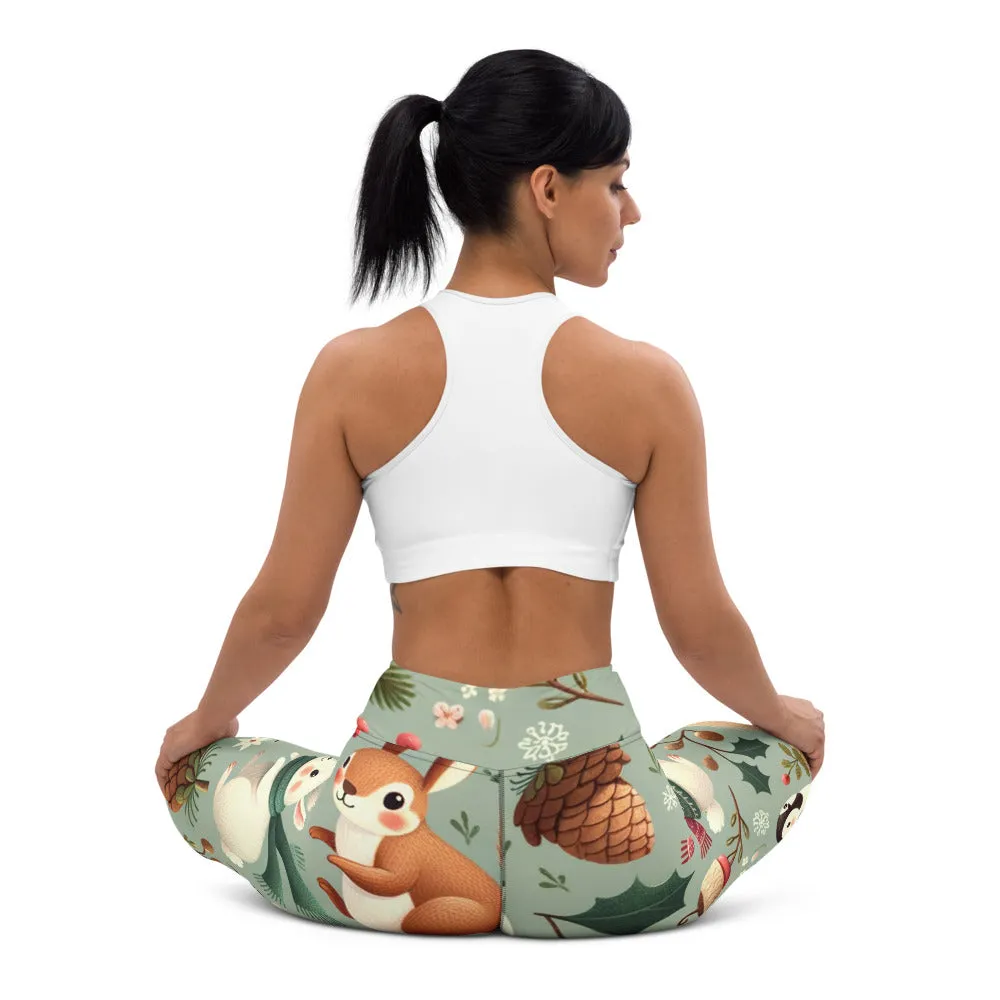 Whimsical Winter Wear Yoga Leggings