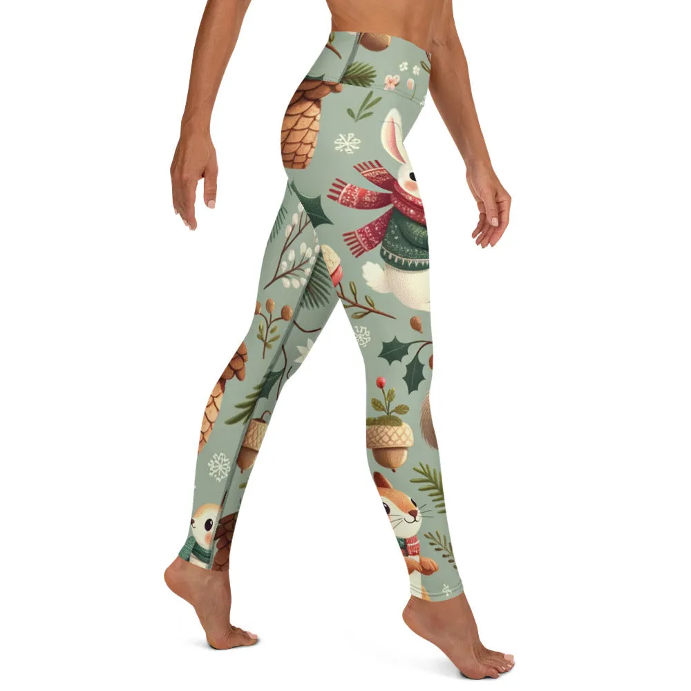Whimsical Winter Wear Yoga Leggings