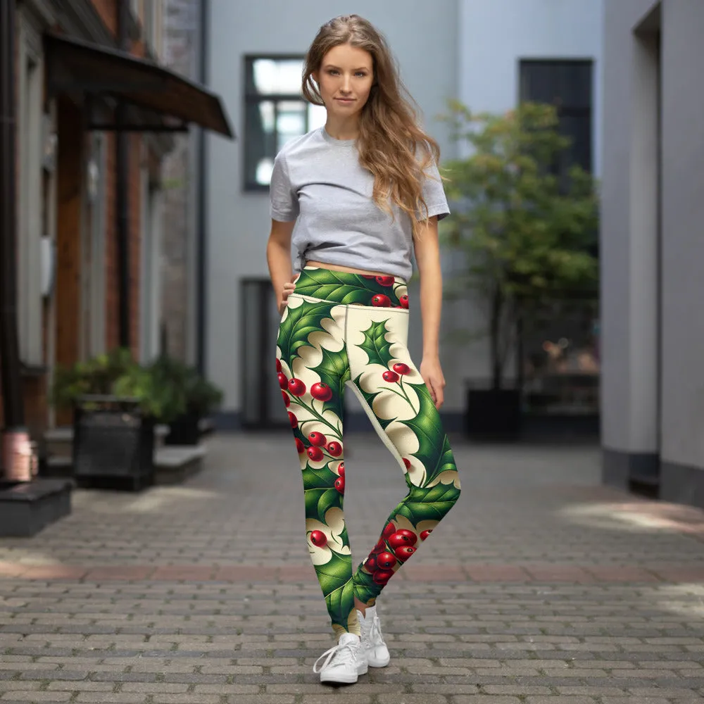 Whimsical Winter Wear Yoga Leggings