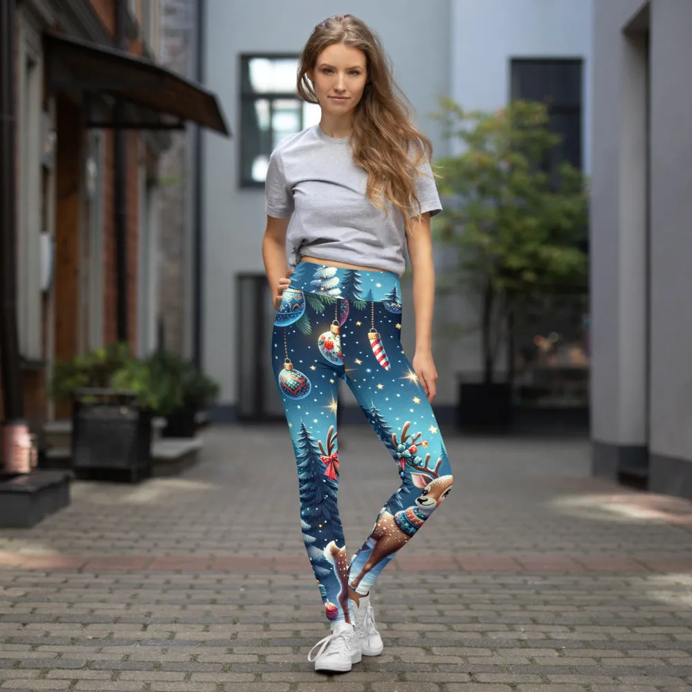 Whimsical Winter Wear Yoga Leggings