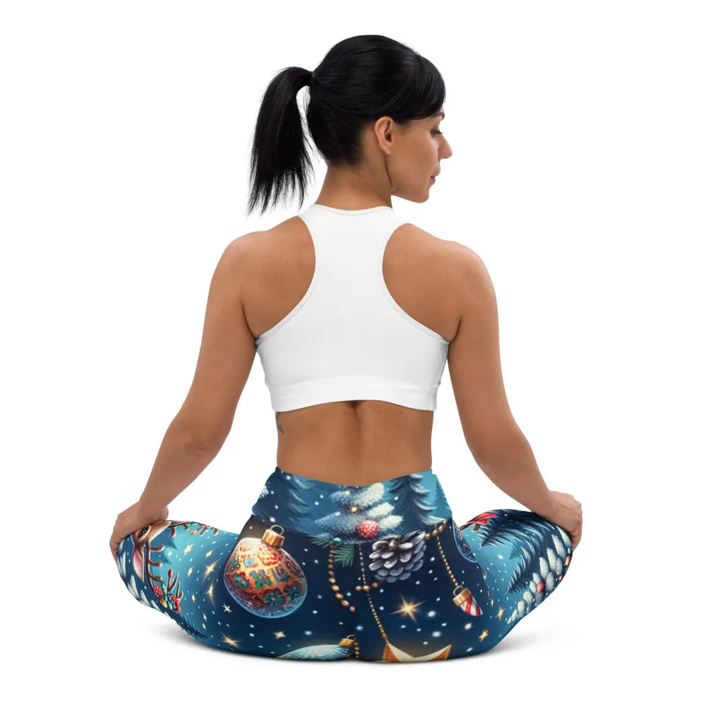 Whimsical Winter Wear Yoga Leggings