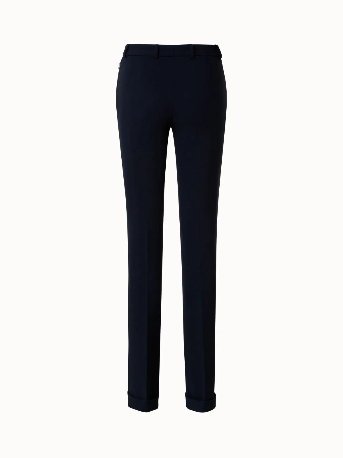 Wool Stretch Double-Face Bootcut Pants