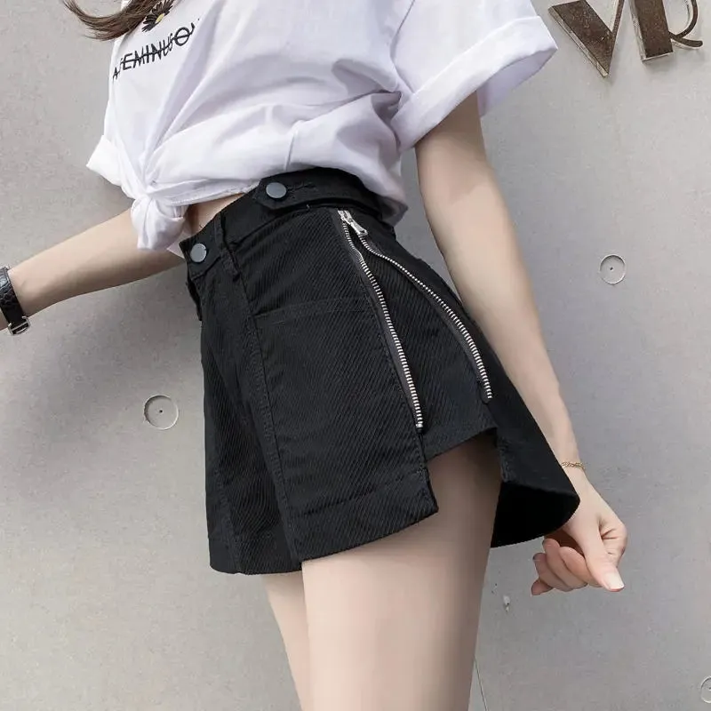 Y2K High Waist Denim Shorts Korean Style